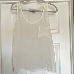Kelly Bergin Chic White Sheer Camisole Top